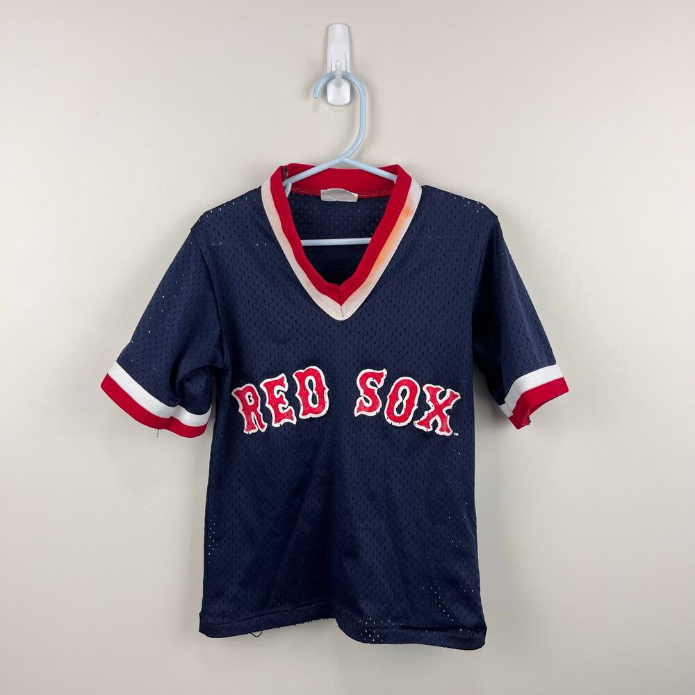 Vintage Majestic MLB Red Sox Jersey Shirt Kids S USA